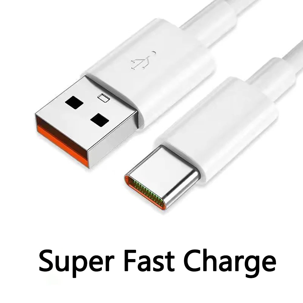 7A 100W Type C USB Cable Super-Fast Charge Cable for Huawei Mate 40 30 Xiaomi Samsung Fast Charging USB Charger Cables Data Cord