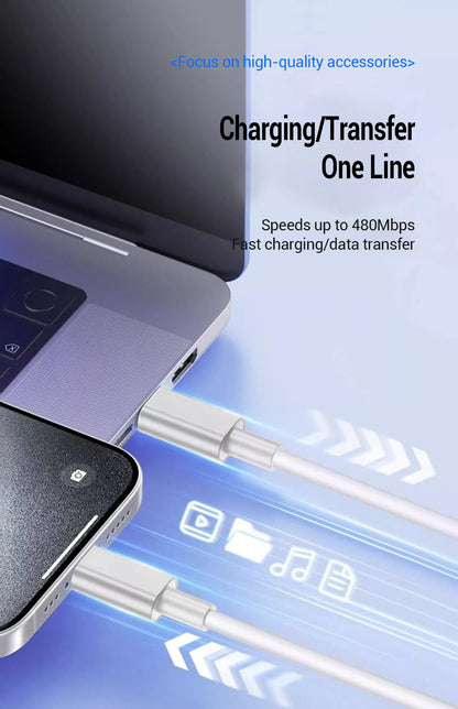 PD 20W Fast charger Cable For iphone 15 14 13 12 11 Pro Max X XS XR 8 7 6 6S Cell Phone Charger Charging Cable Accessories