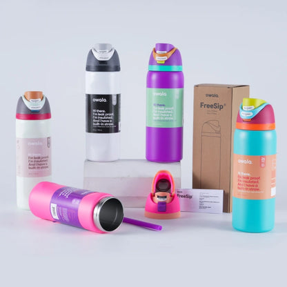 Owala Insulated Stainless Steel Water Bottle with Straw, BPA-Free Sports Water Bottle, Great for Travel, 24Oz/32 Oz,