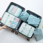7-piece Set Travel Bag Organizer Clothes Luggage Travel Organizer Blanket Shoes Organizers Bag Suitcase Pouch Packing Cubes