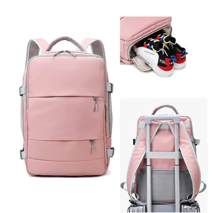 Large Capacity Women's Bag Journey Multifunction Waterproof Backpack With Shoe Storage Multilayer Travel Backpack