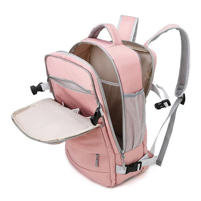 Large Capacity Women's Bag Journey Multifunction Waterproof Backpack With Shoe Storage Multilayer Travel Backpack