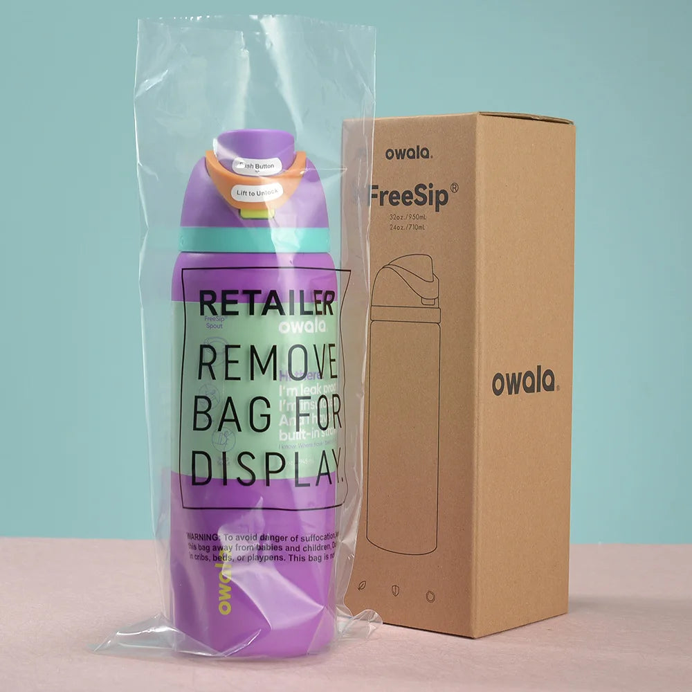 Owala Insulated Stainless Steel Water Bottle with Straw, BPA-Free Sports Water Bottle, Great for Travel, 24Oz/32 Oz,