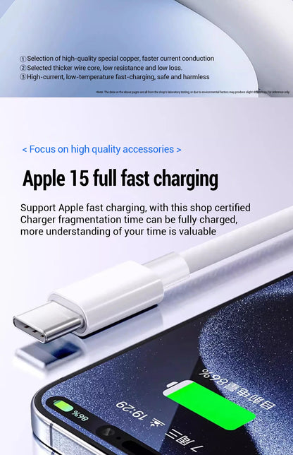 PD 20W Fast charger Cable For iphone 15 14 13 12 11 Pro Max X XS XR 8 7 6 6S Cell Phone Charger Charging Cable Accessories