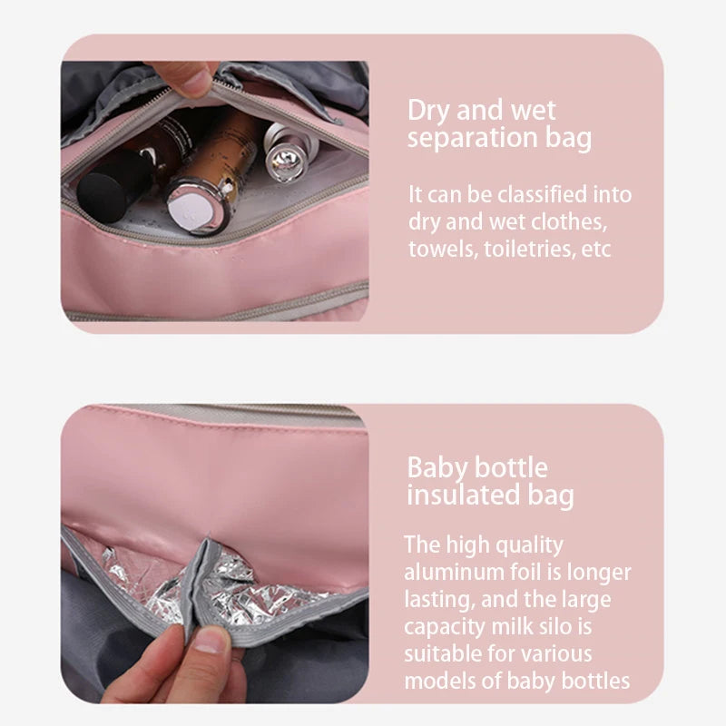 Large Capacity Women's Bag Journey Multifunction Waterproof Backpack With Shoe Storage Multilayer Travel Backpack