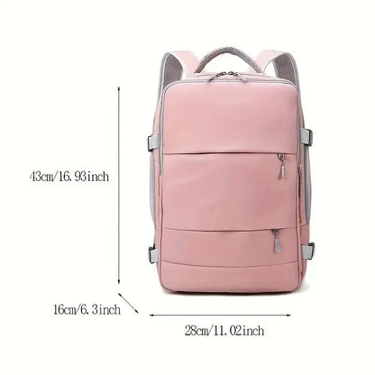 Large Capacity Women's Bag Journey Multifunction Waterproof Backpack With Shoe Storage Multilayer Travel Backpack